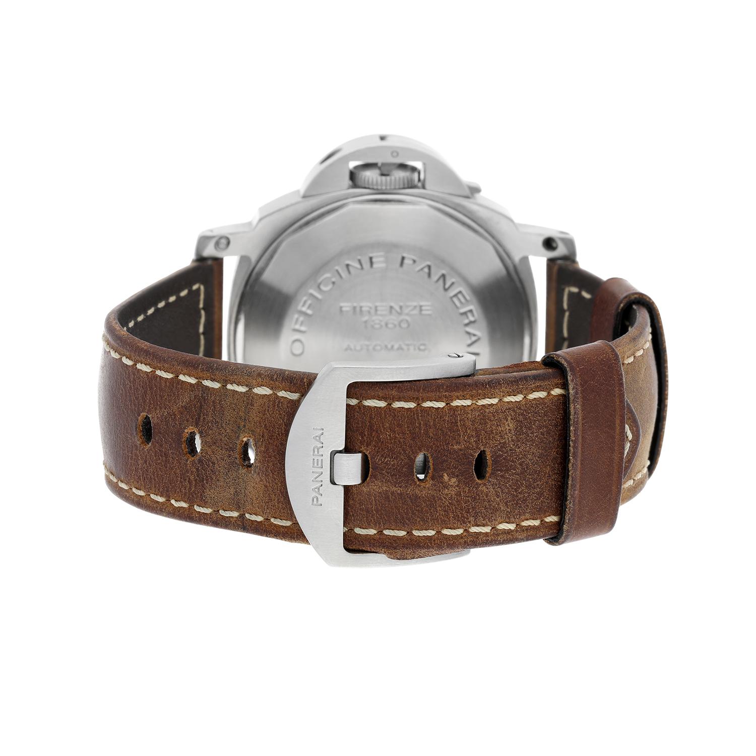 Panerai Luminor Marina PAM00104 Small Second Date Automatic Men's Watch For Sale 4