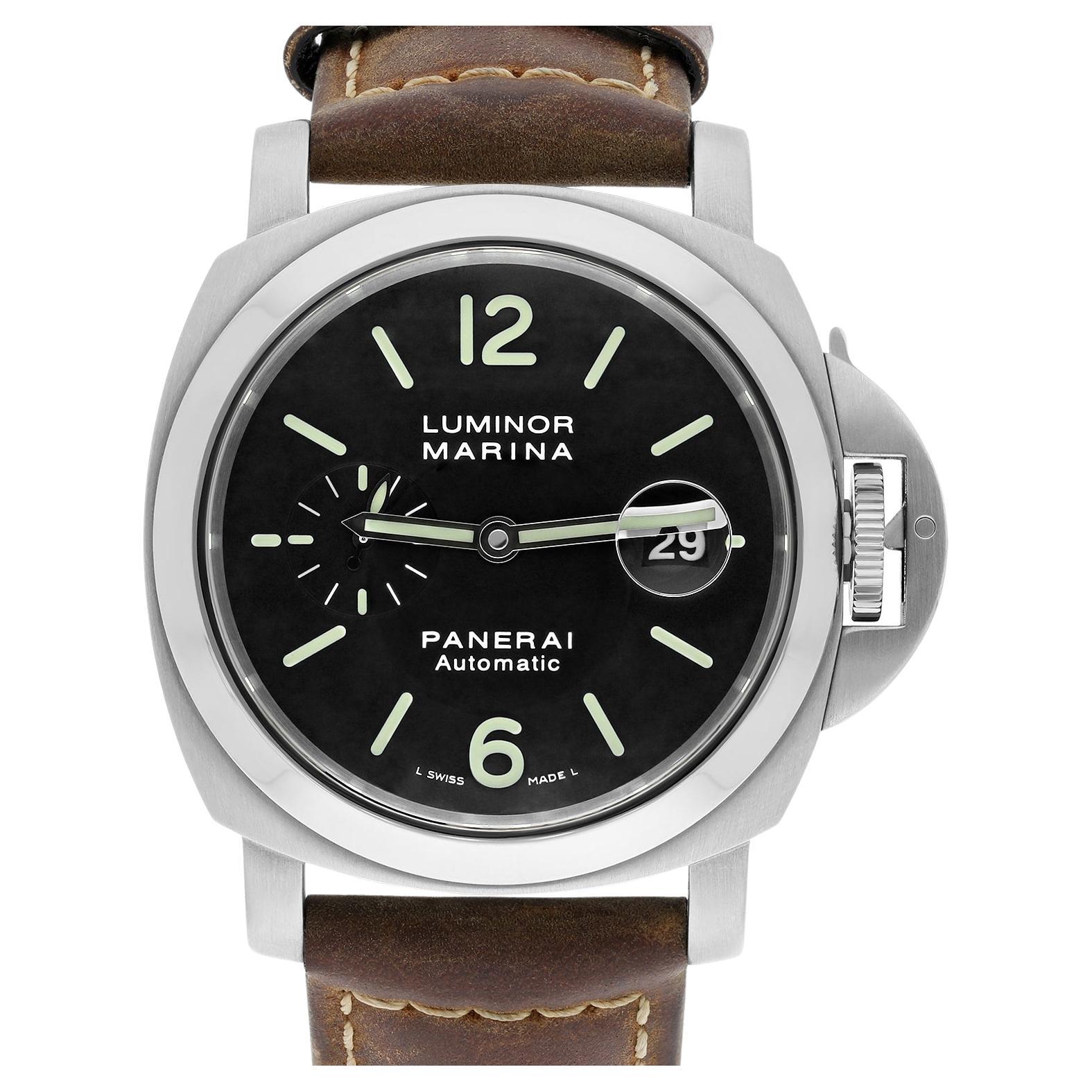 Panerai Luminor Marina PAM00104 Small Second Date Automatic Men's Watch