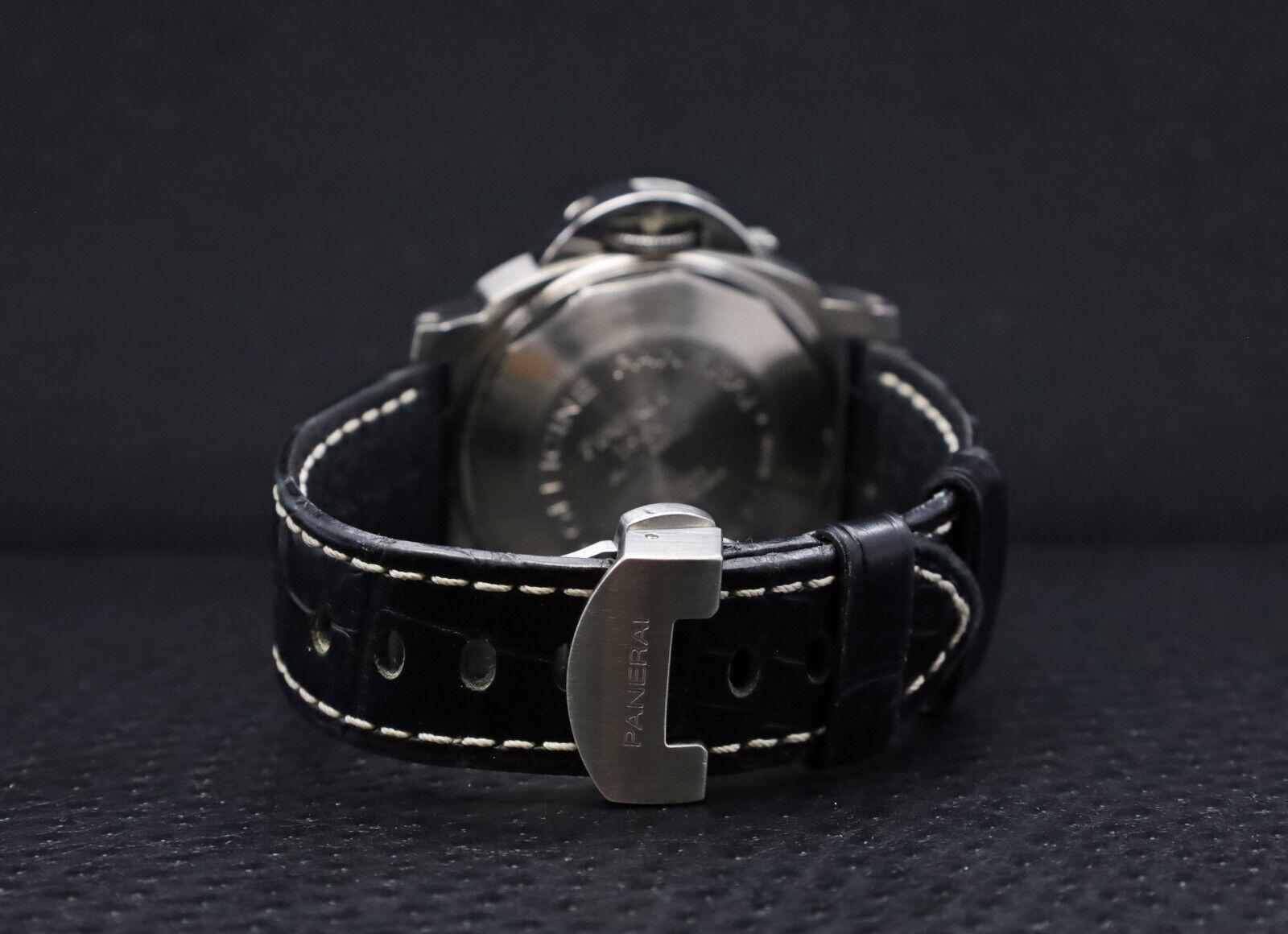 Panerai Luminor Marina PAM00104 Montre automatique pour hommes en acier inoxydable en vente 5