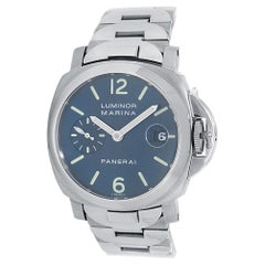 Panerai Luminor Marina PAM00120, Blue Dial, Certified and Warranty