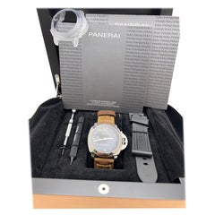 Panerai Luminor Marina PAM00359 1950 44mm Steel Mens Watch Extra Strap B&P