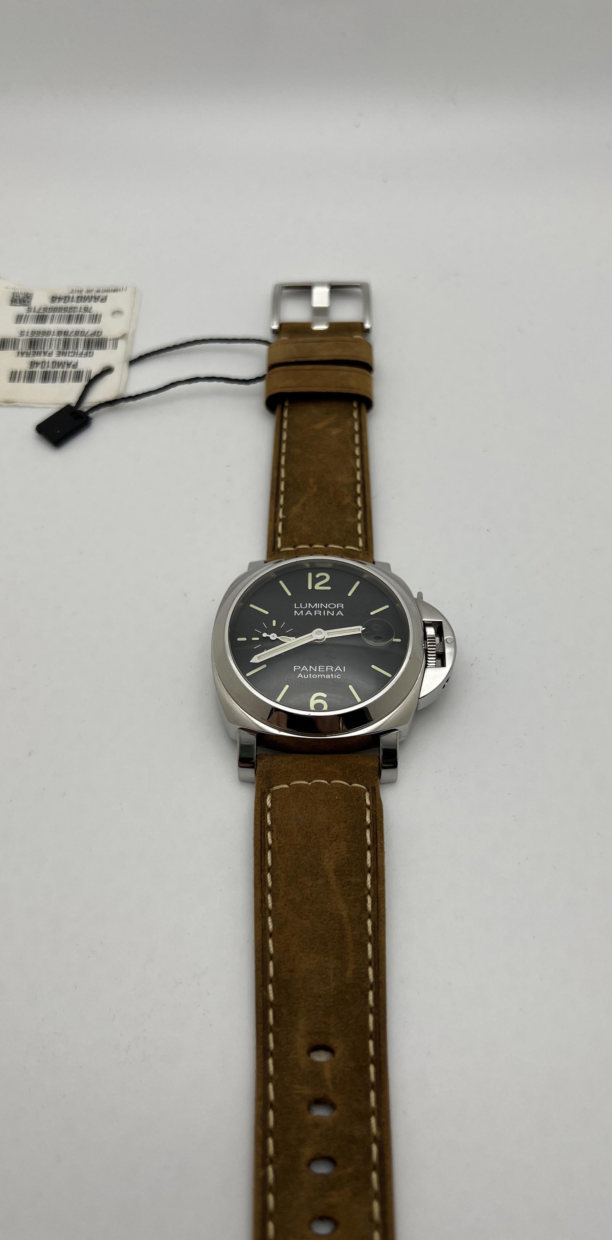 Reloj automático Panerai Luminor Marina PAM01048 de acero inoxidable para hombre en venta 1