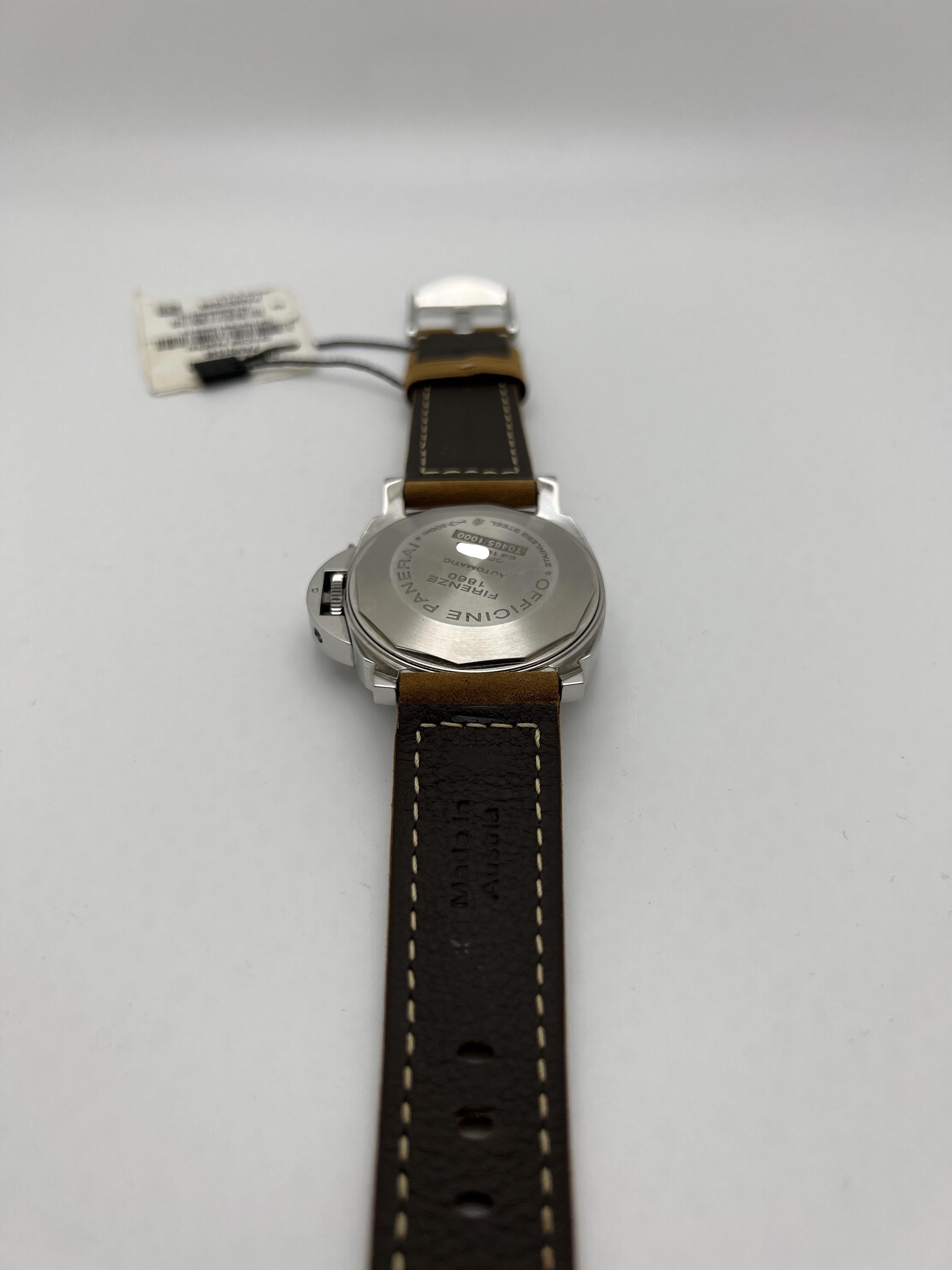 Reloj automático Panerai Luminor Marina PAM01048 de acero inoxidable para hombre en venta 2