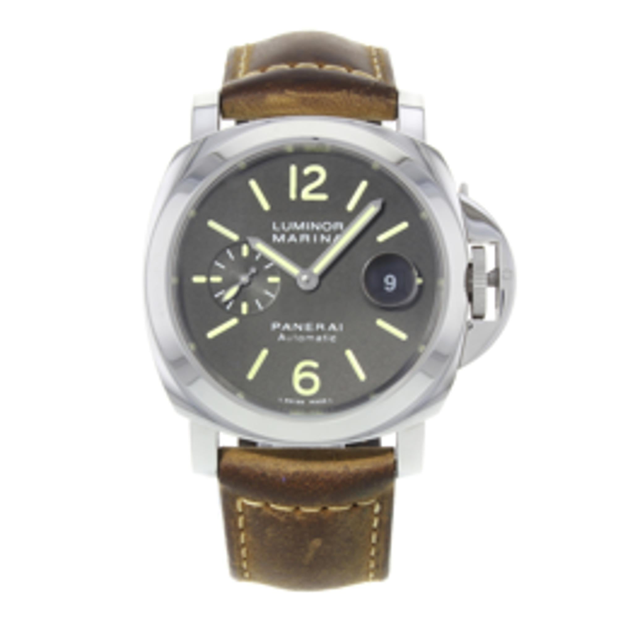Reloj automático Panerai Luminor Marina PAM01048 de acero inoxidable para hombre en venta 3