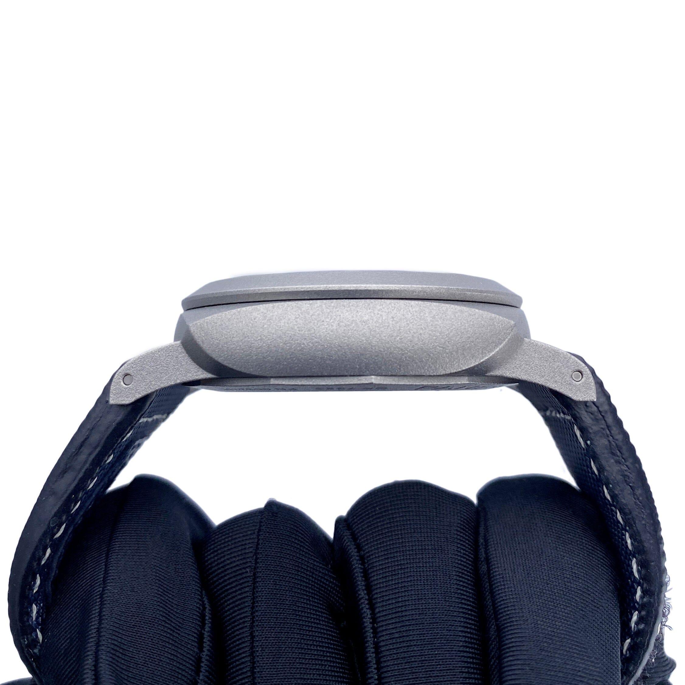 Panerai Luminor Marina PAM01117 Blau Zifferblatt Titan Herrenuhr Box Papiere im Angebot 3