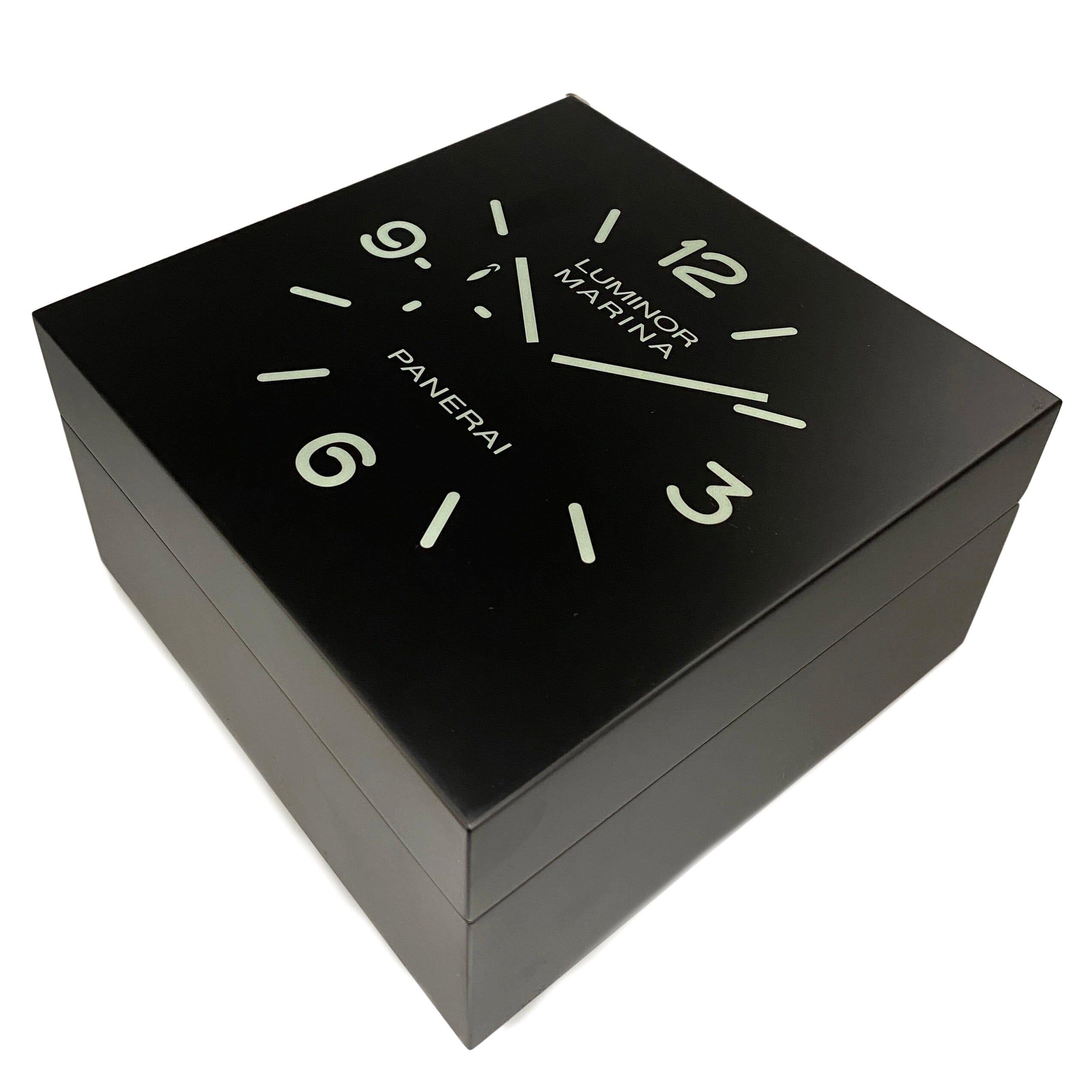 Panerai Luminor Marina PAM01117 Blau Zifferblatt Titan Herrenuhr Box Papiere im Angebot 6