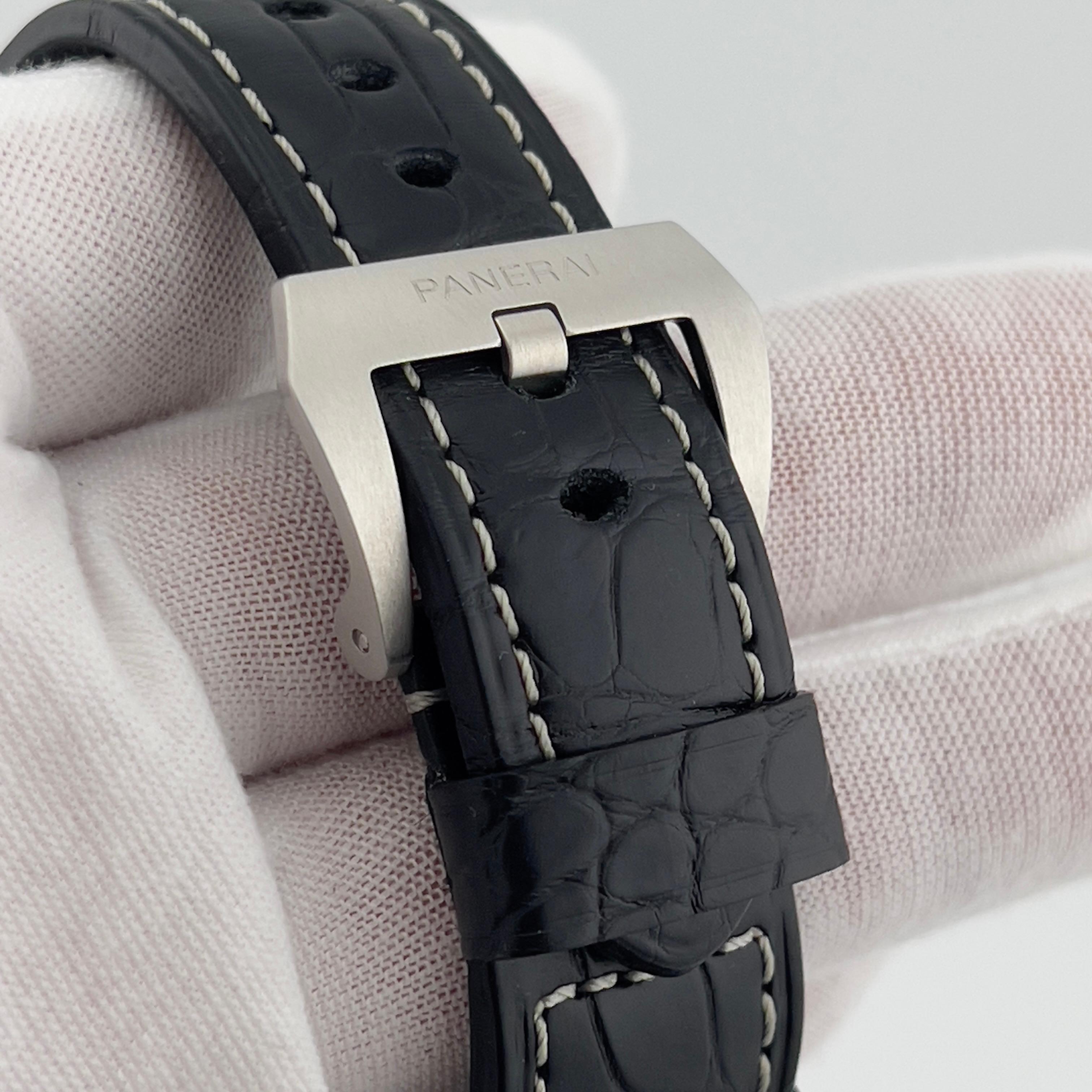 Panerai Luminor Marina PAM01312 PAM 1312 Bracelet en cuir inoxydable 44mm Boîte papier 1