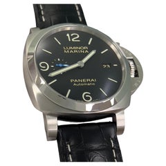 Panerai Luminor Marina PAM01312 PAM 1312 Edelstahl-Lederriemen 44mm Box Papier