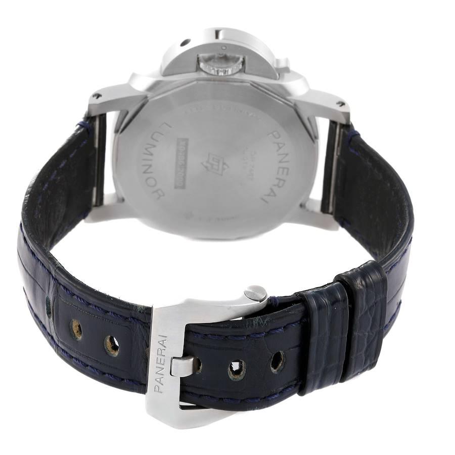 Panerai Luminor Marina Quaranta Stahl-Herrenuhr PAM01270 mit blauem Zifferblatt und Karton 6