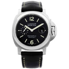 Panerai Luminor Marina Stainless Steel Black Dial Automatic Men's Watch PAM00104