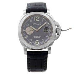 Panerai Luminor Marina Steel Gray Arabic Dial Automatic Mens 2001 Montre PAM00086