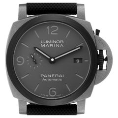 Panerai Luminor Marina TuttoGrigio Grey Dial Titanium Mens Watch PAM01662