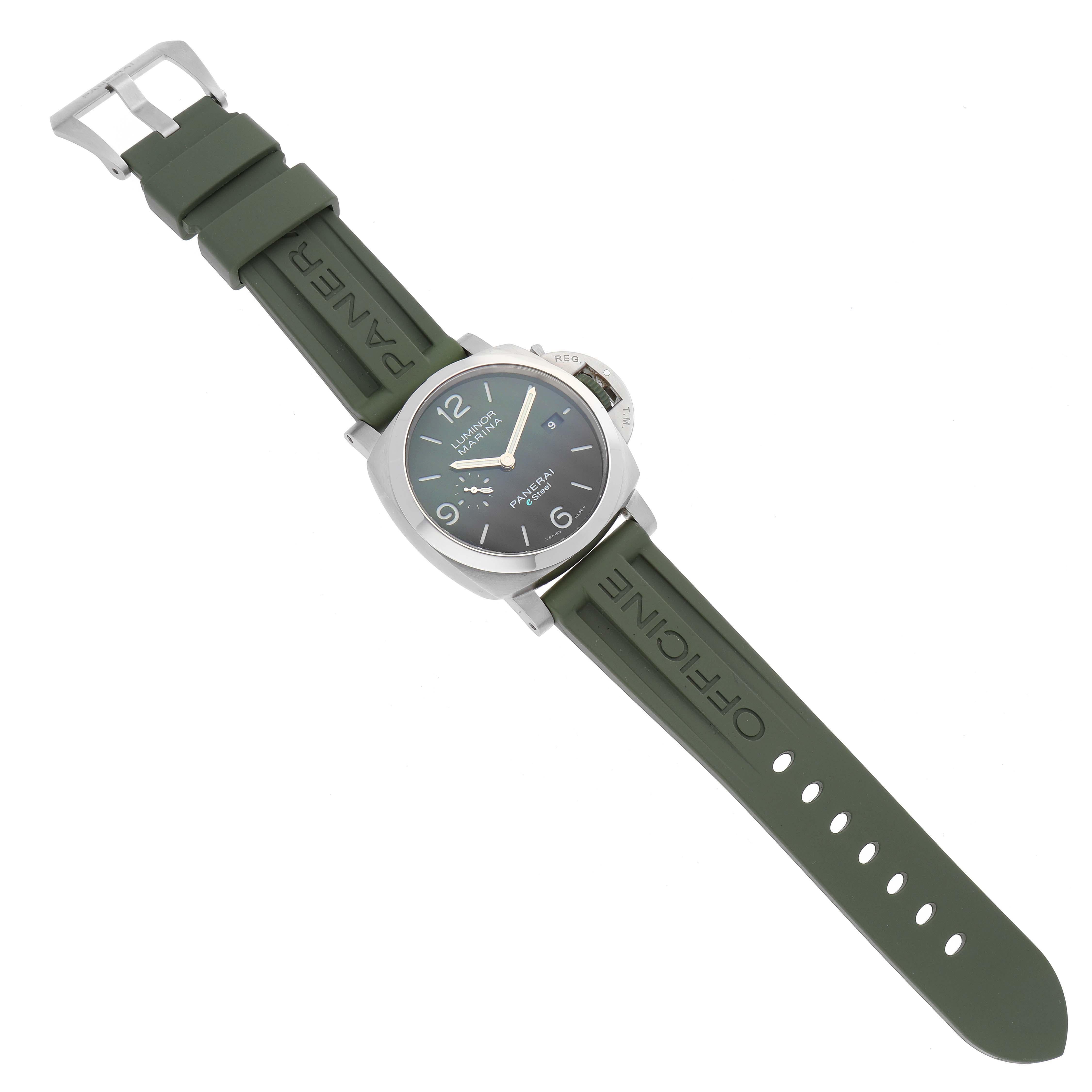 Reloj para caballero Panerai Luminor Marina Verde Smeraldo Acero PAM01356 Tarjeta de caja 2