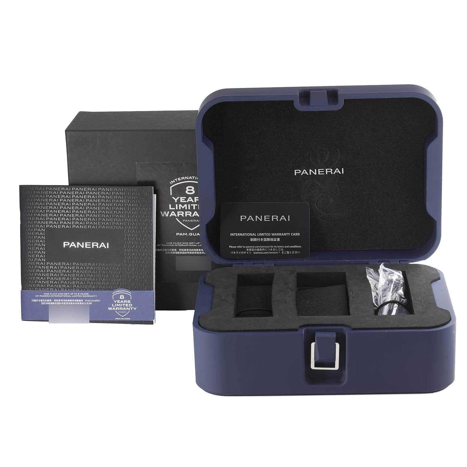 Reloj para caballero Panerai Luminor Marina Verde Smeraldo Acero PAM01356 Tarjeta de caja 5