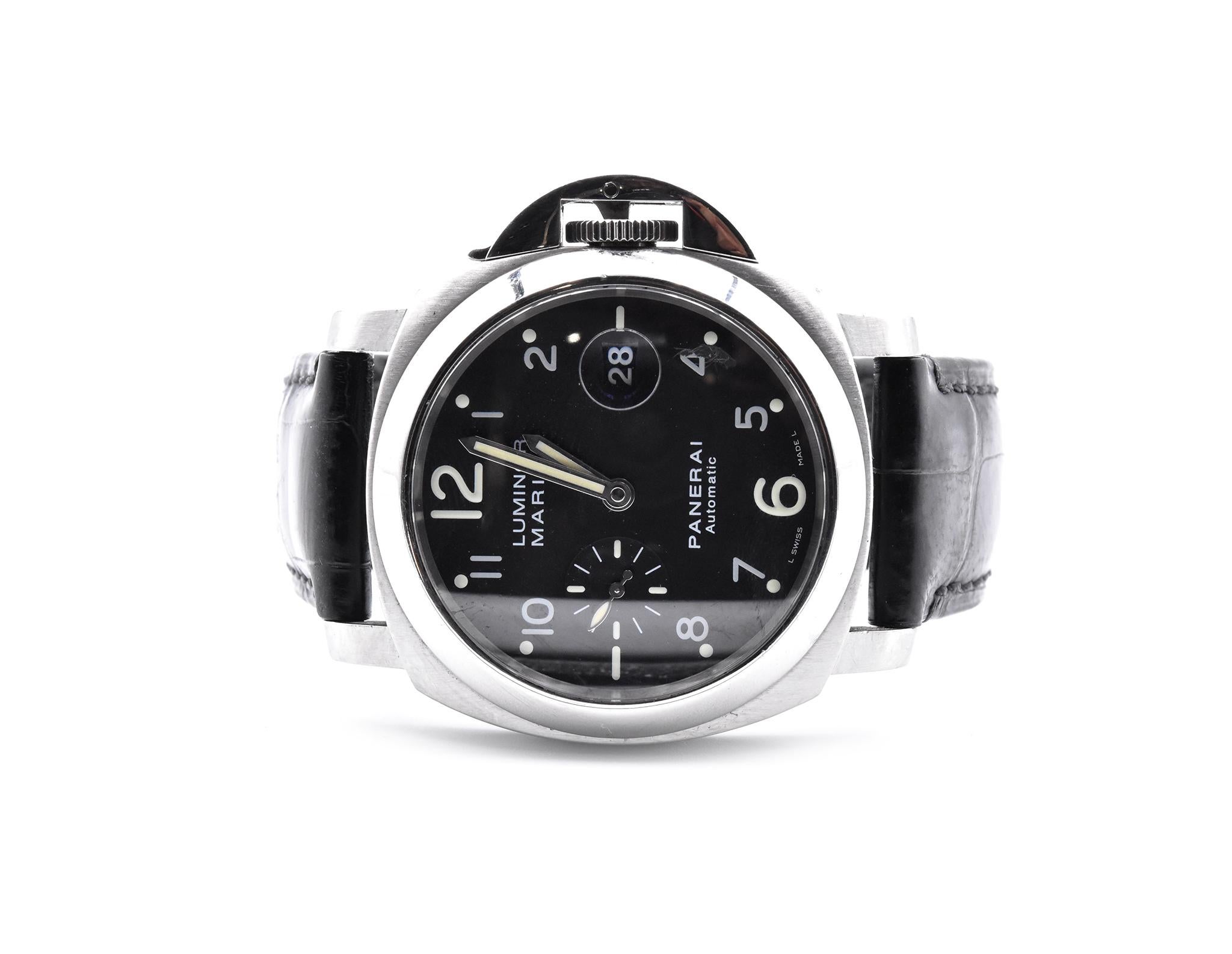 Panerai Luminor Marina Watch Ref. PAM00164 In Excellent Condition In Scottsdale, AZ