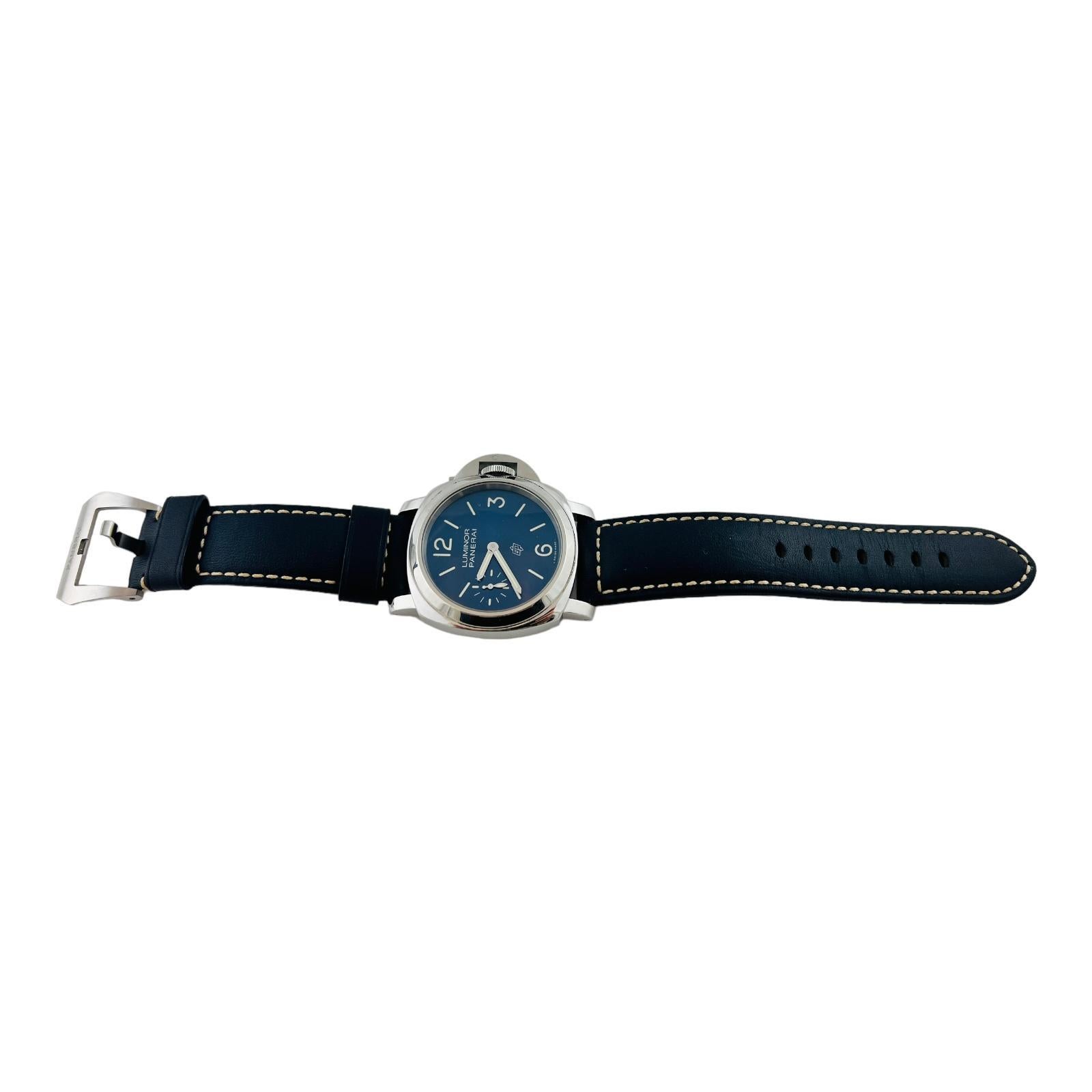Panerai Luminor Men's Watch PAM 1085 Full Set Blue Dial #15776 For Sale 3