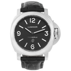 Montre Panerai Luminor PAM000 en acier inoxydable avec cadran noir 44mm Automatique