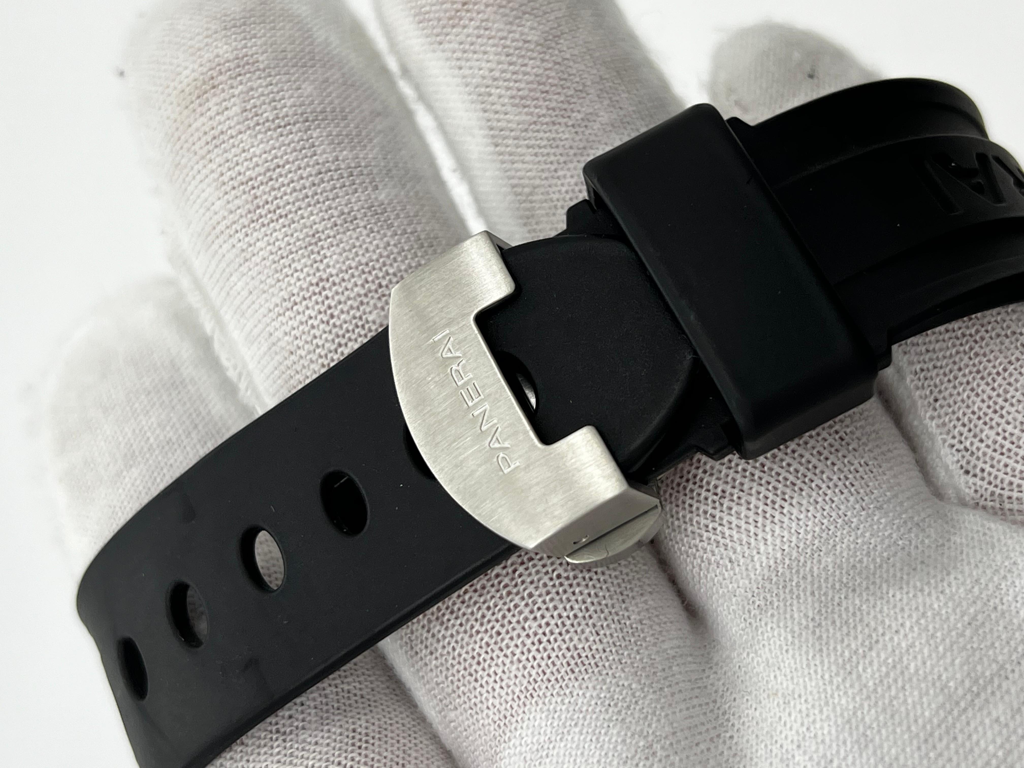 Panerai Luminor PAM00048 PAM 48 Stainless Steel Rubber Strap 40mm Box Paper 3