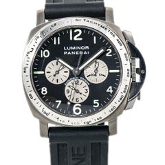 Panerai Luminor PAM00052 Chronograph Zenith Movement Titanium Automatic Watch