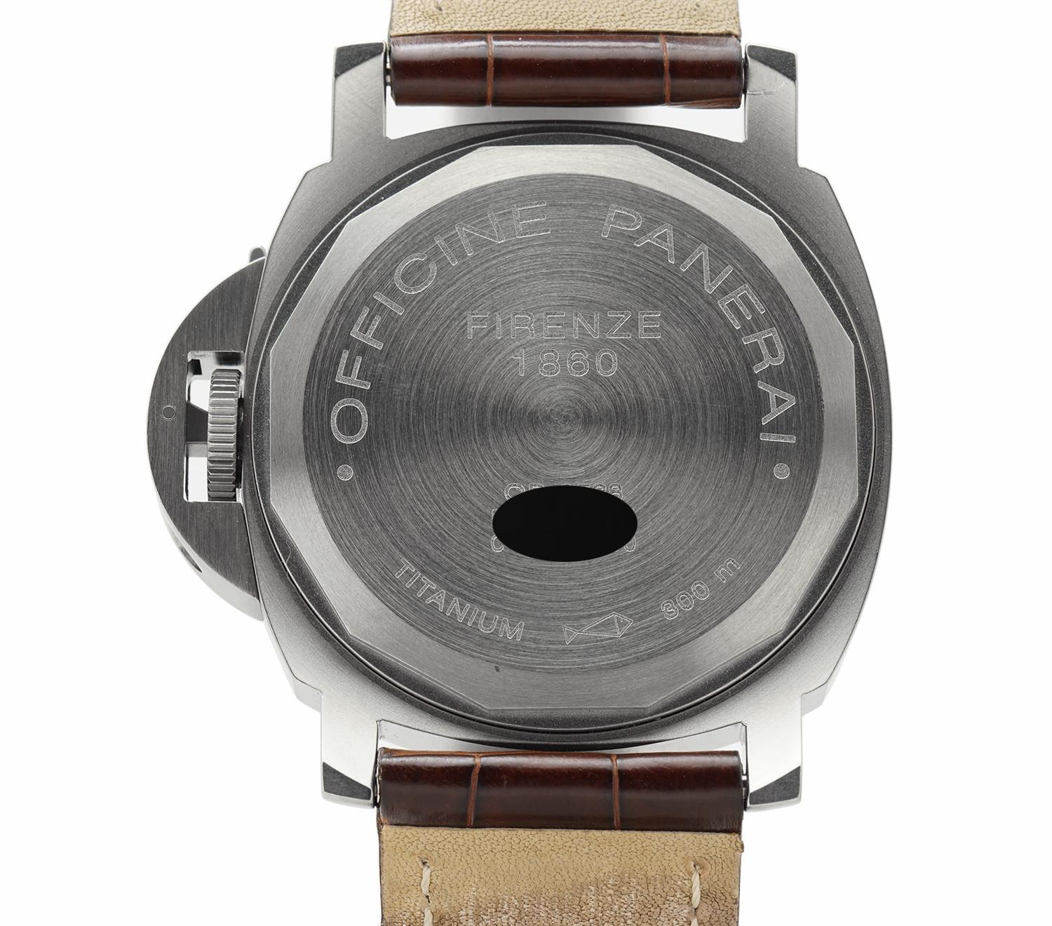 Contemporary Panerai Luminor PAM00057, Brown Dial, Certified and Warranty