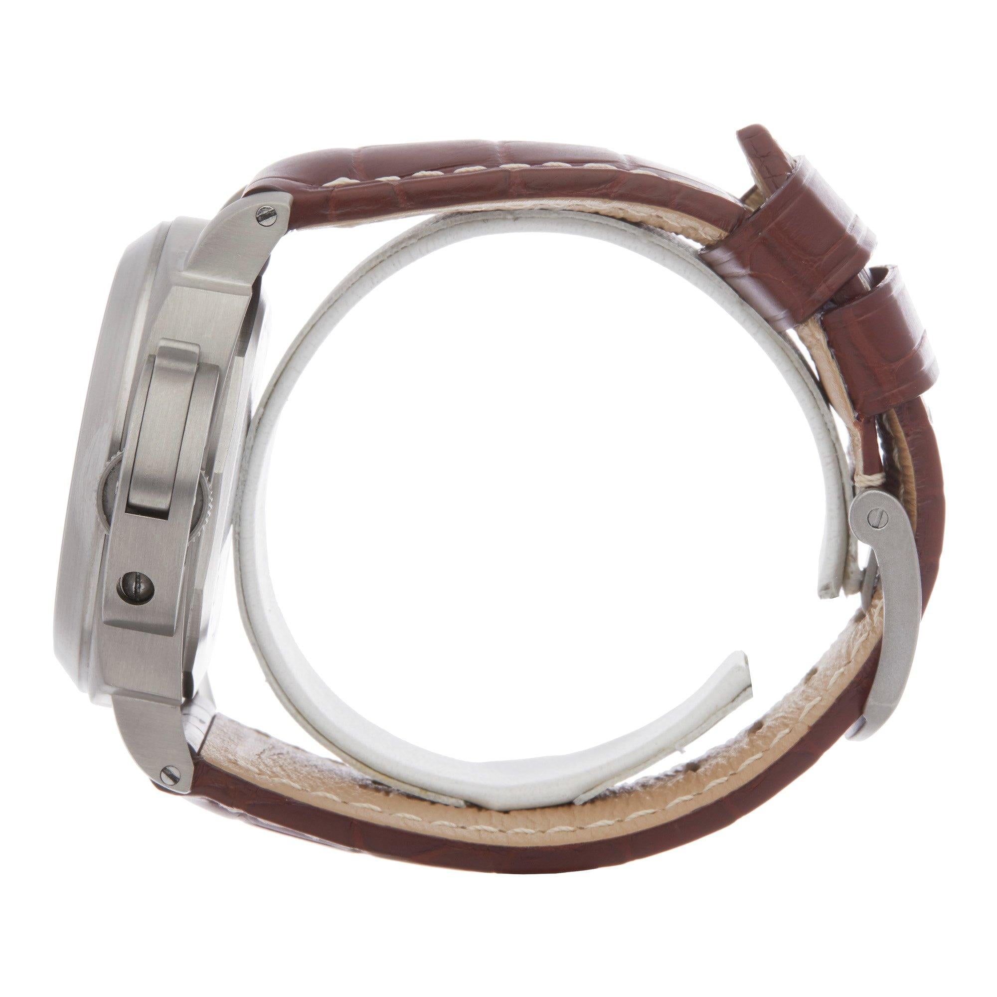 Panerai Luminor PAM00057 Men Titanium Power Reserve Watch In Excellent Condition In Bishops Stortford, Hertfordshire
