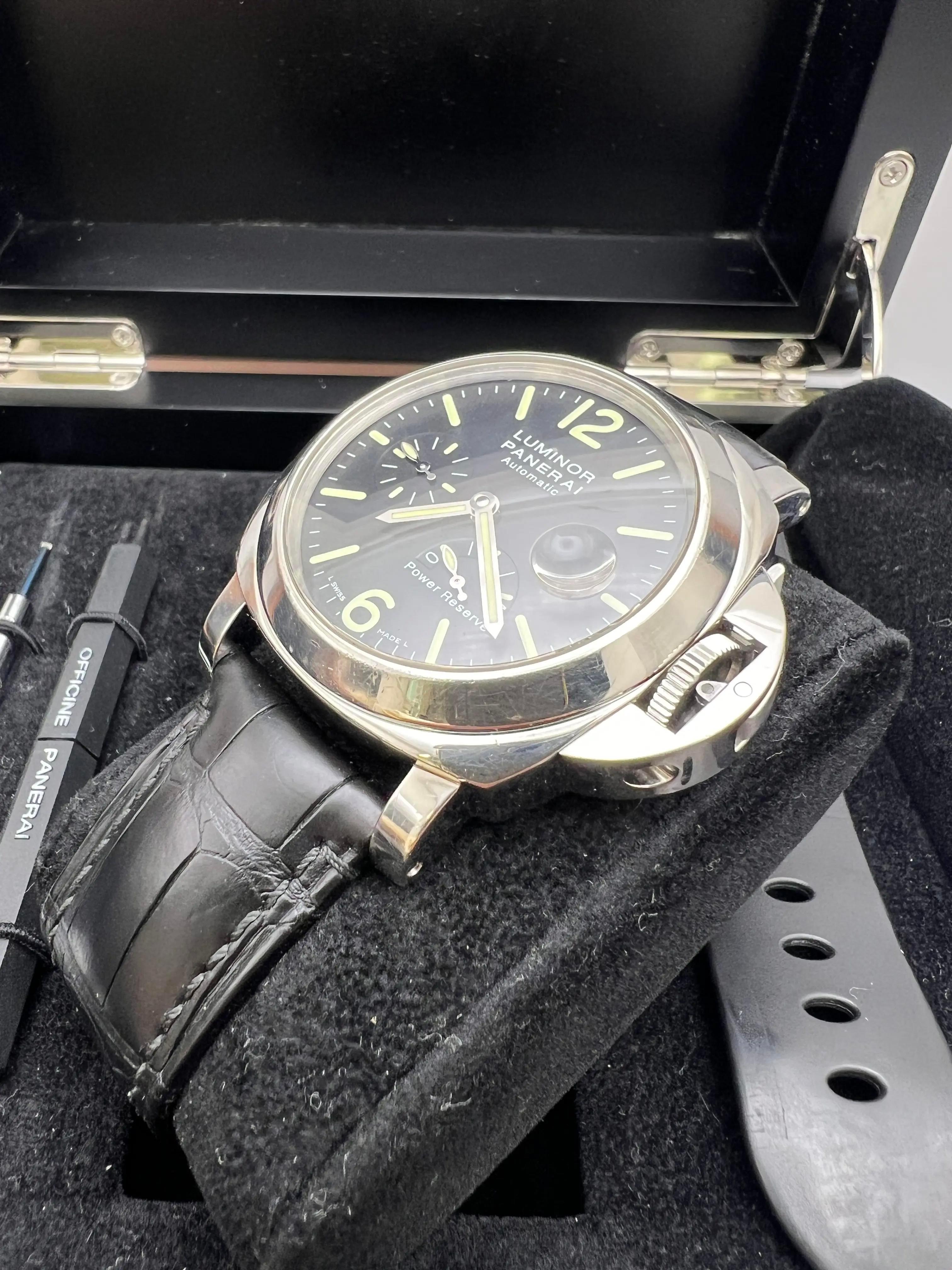 Panerai Luminor PAM00090 44mm Power Reserve 2 Bänder Full Set Box Papiere im Angebot 4