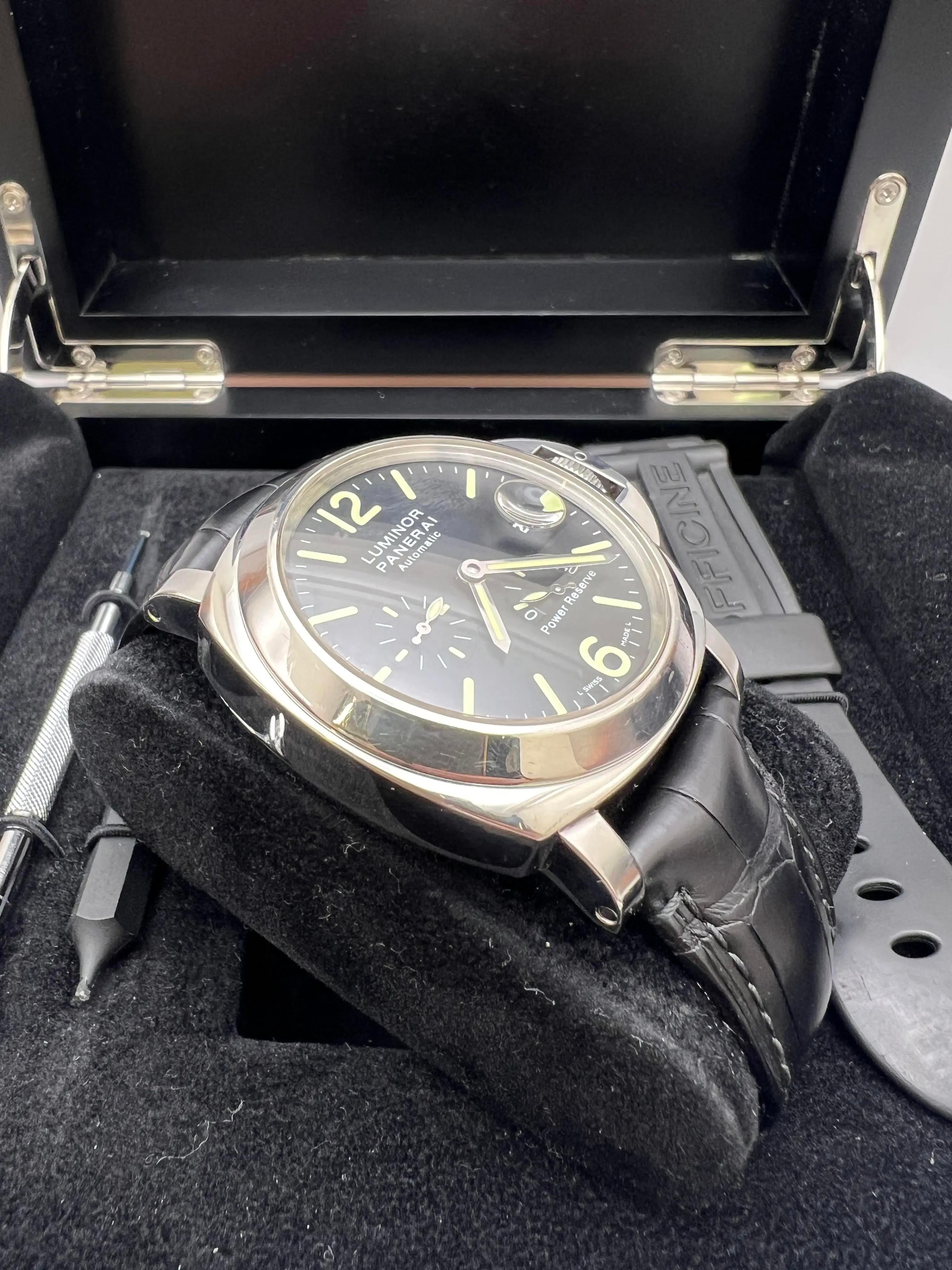 Panerai Luminor PAM00090 44mm Power Reserve 2 Bänder Full Set Box Papiere im Angebot 5