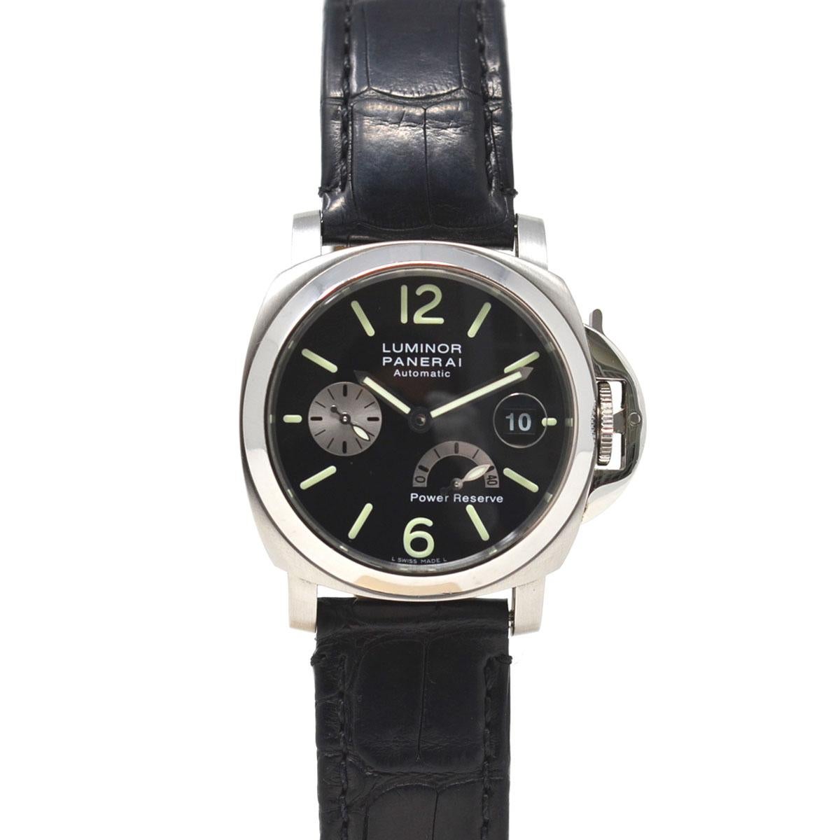 Panerai Luminor PAM00125 Power Reserve Leather Strap Watch at 1stDibs |  panerai 1298, panerai pam 1298, panerai pam 125