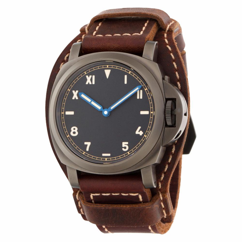 Panerai Luminor Reference #: PAM00779. Mens Mechanical Hand Wind Watch Titanium Black 44 MM. Verified and Certified by WatchFacts. 1 year warranty offered by WatchFacts.
