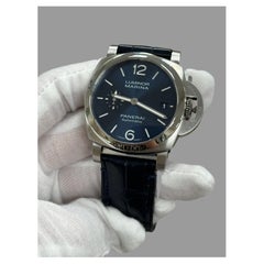 Panerai Luminor PAM01270 PAM 1270 Blue Dial Stainless Steel 40mm Box Paper