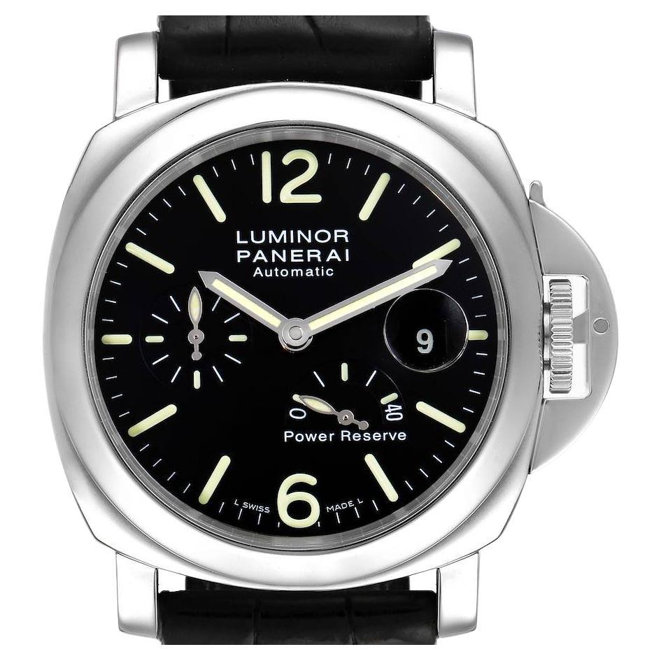 Panerai Luminor Power Reserve Automatic Mens Watch PAM00090 Box Card For Sale