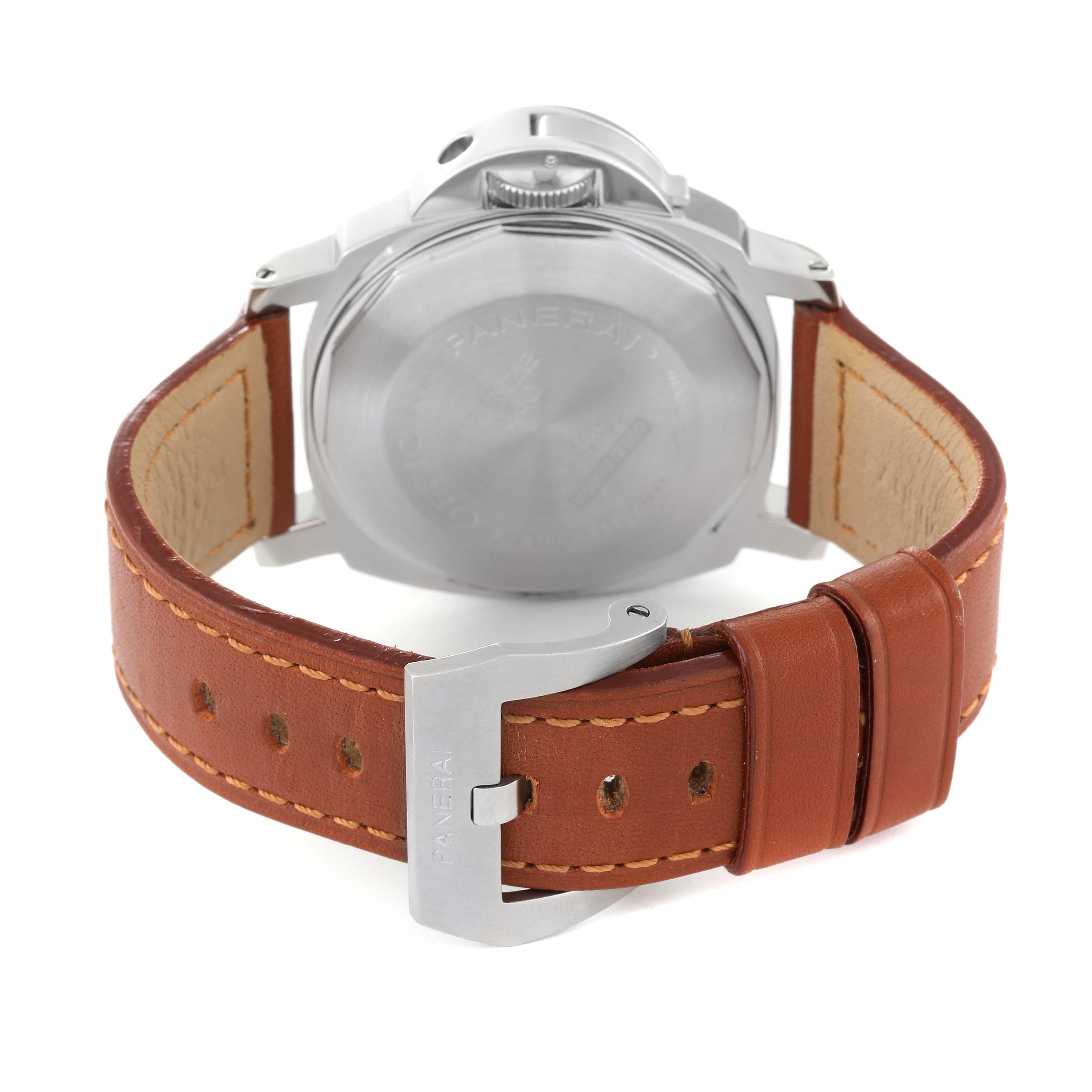 Men's Panerai Luminor Power Reserve Automatic Steel Mens Watch PAM00090 Box Card