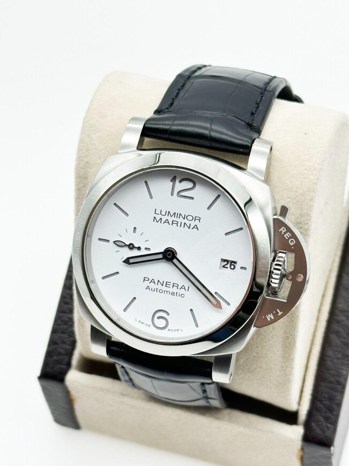 Panerai Luminor Quaranta PAM01271 Stainless Steel 40mm Box Paper 2022 In Excellent Condition For Sale In San Diego, CA