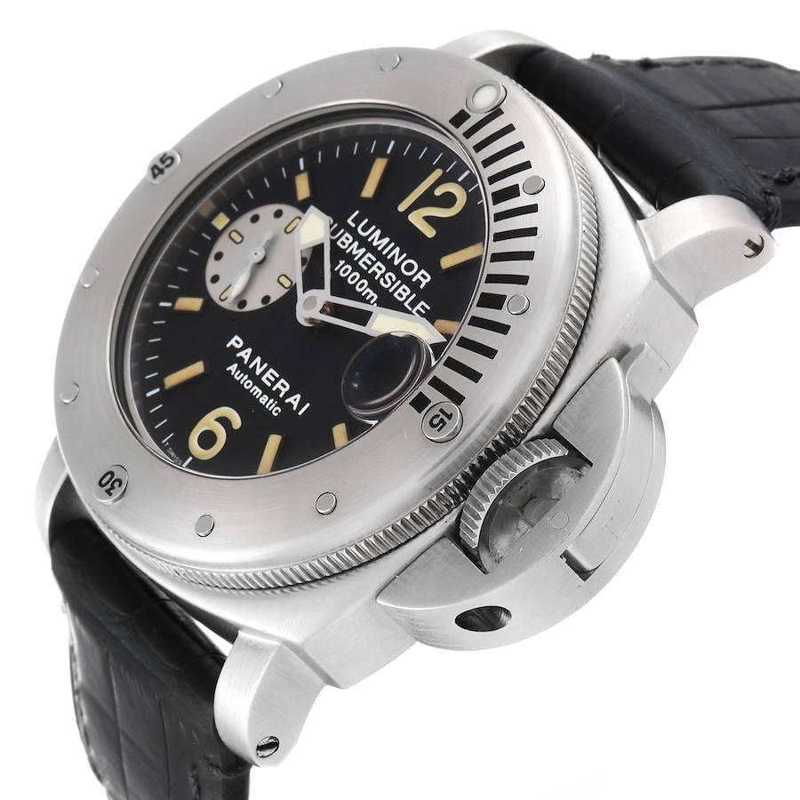 Panerai Luminor Submersible Stahl-Herrenuhr PAM00064 Box Card im Angebot 3