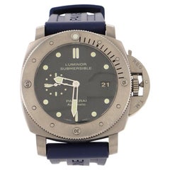 Panerai Luminor Submersible 1950 3 Day Automatic Watch Titanium and Rubber 47