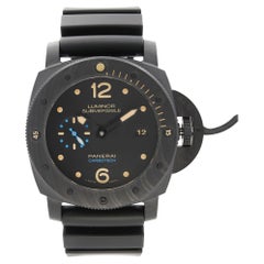 Used Panerai Luminor Submersible 1950 3 Days Carbotech Black Dial Mens Watch PAM00616