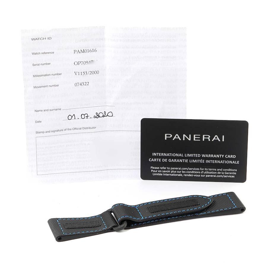 Panerai Luminor Submersible 1950 Carbotech Herrenuhr PAM01616 Ungetragene im Angebot 7
