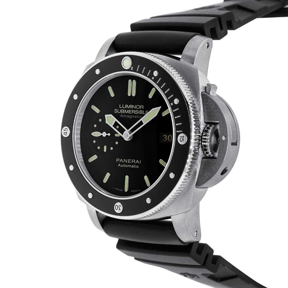 Modern Panerai Luminor Submersible 1950 Titanium Amagnetic Watch PAM00389 For Sale