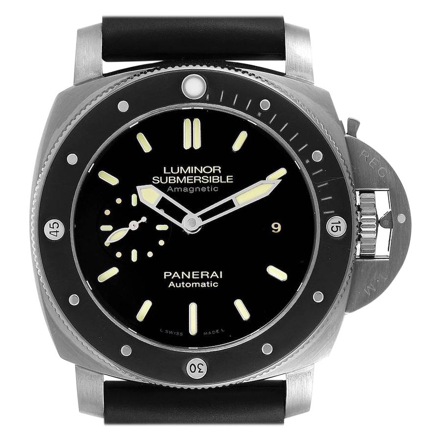 Panerai Luminor Submersible 1950 Titanium Amagnetic Watch PAM00389 Box Card