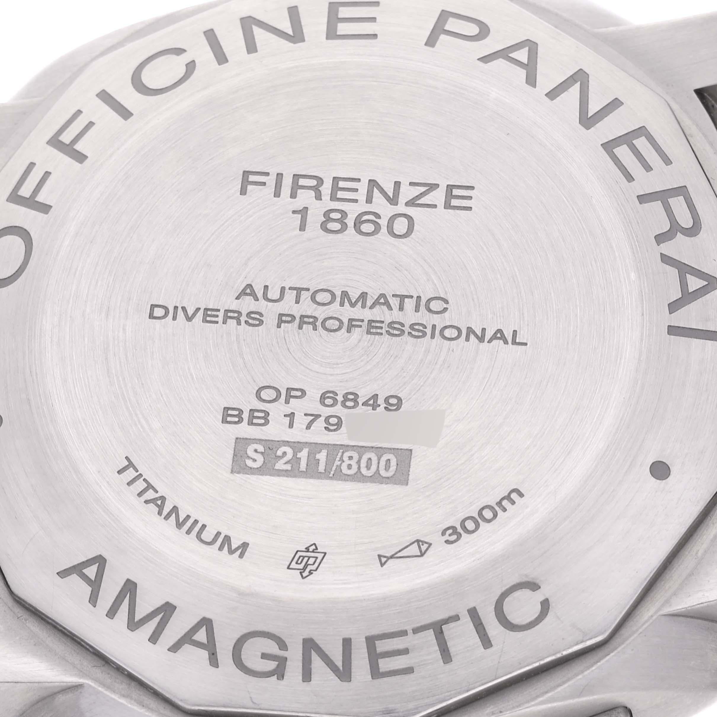 Panerai Luminor Submersible 1950 Titanium Amagnetic Watch PAM00389 Box Papers 2