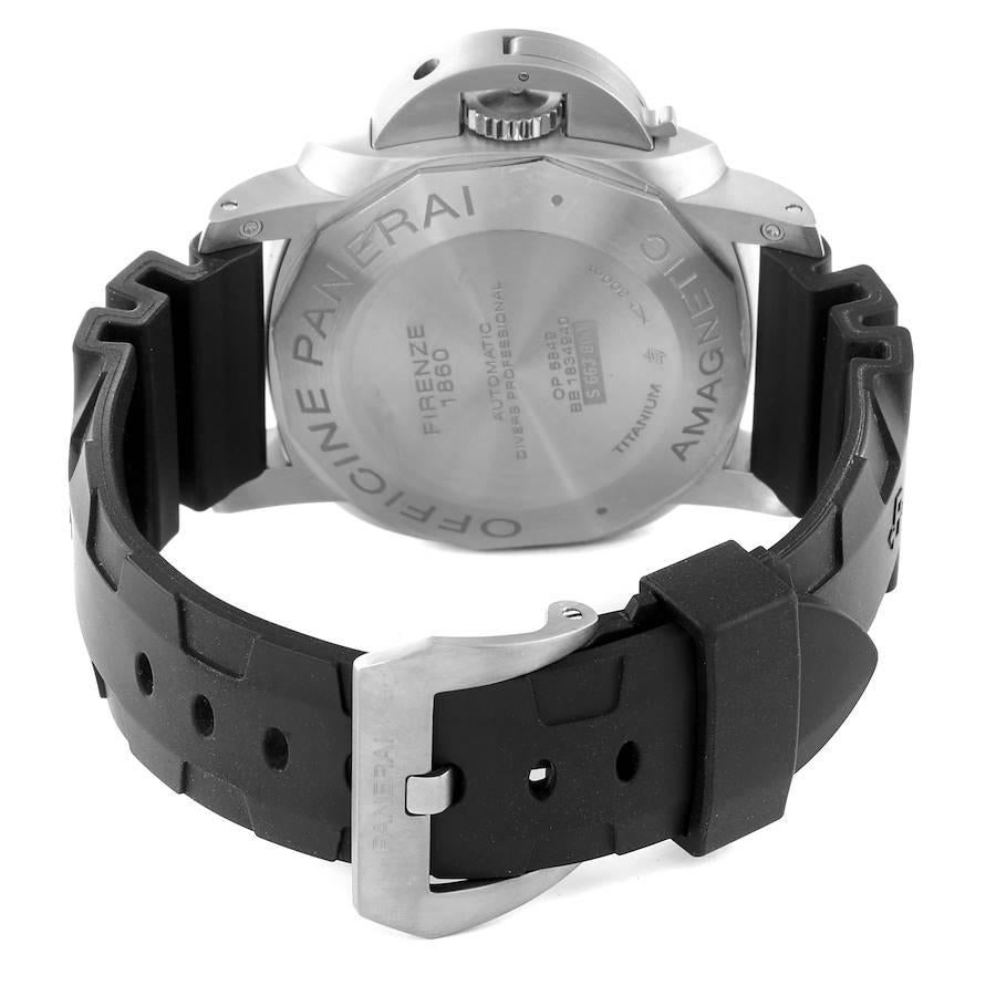 Men's Panerai Luminor Submersible 1950 Titanium Amagnetic Watch PAM00389 Box Papers