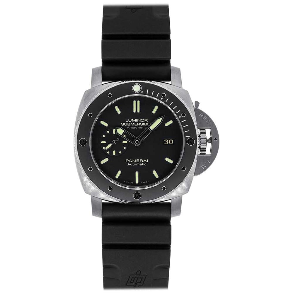 Panerai Luminor Submersible 1950 Titanium Amagnetic Watch PAM00389 For Sale