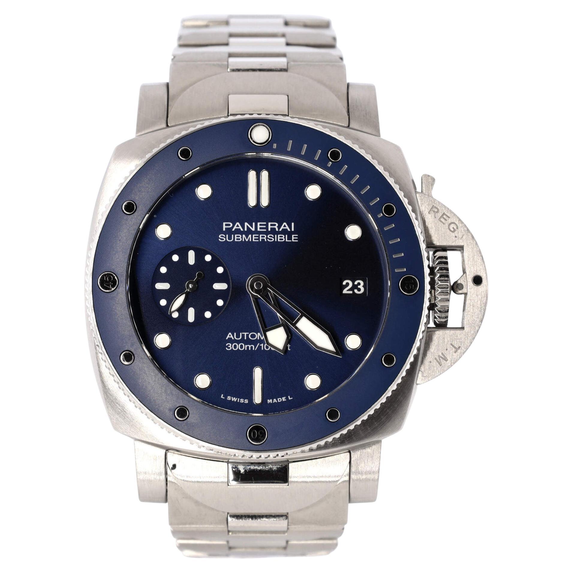 Panerai Luminor Submersible 300M Automatic Watch Stainless Steel 42 For Sale