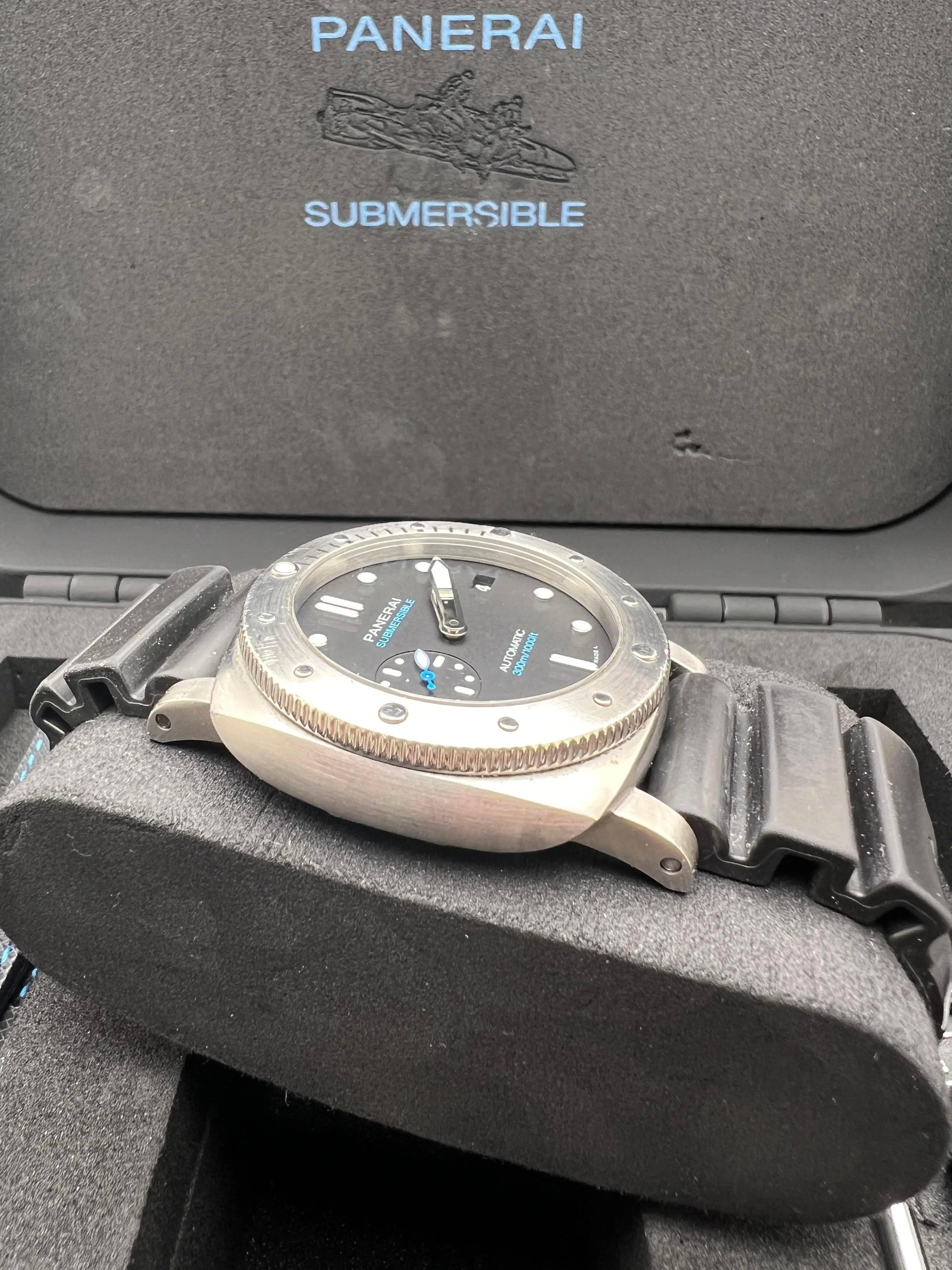 Panerai Luminor Submersible 42mm Quadrante Nero PAM00973 Scatola e Documenti in vendita 4