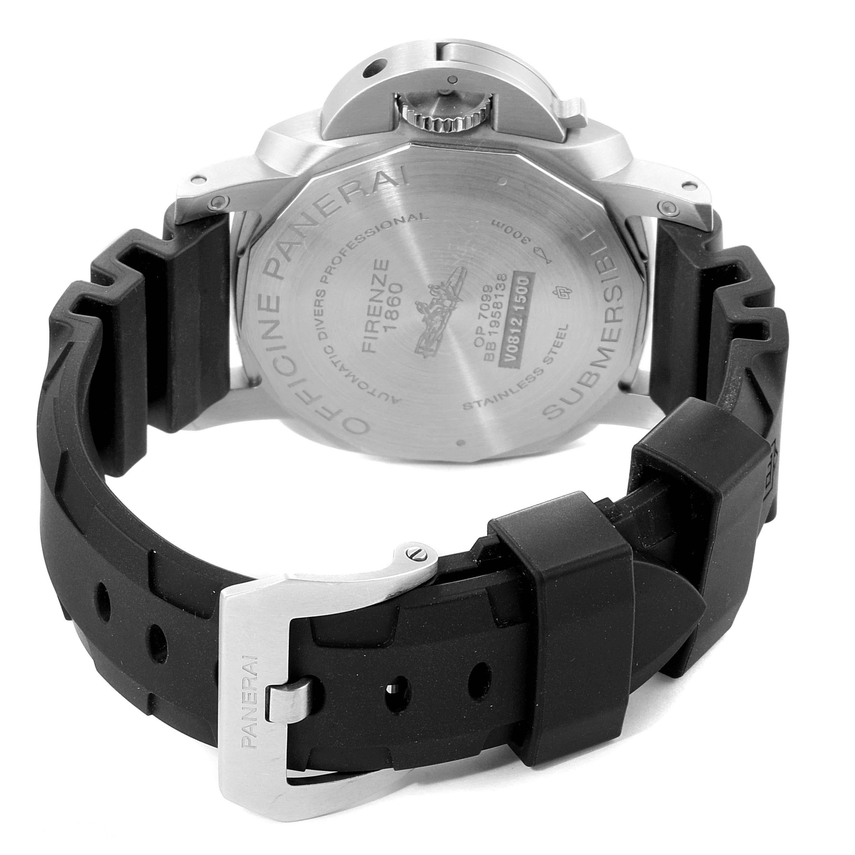 Panerai Luminor Submersible Black Rubber Strap Men's Watch PAM00683 For Sale 4