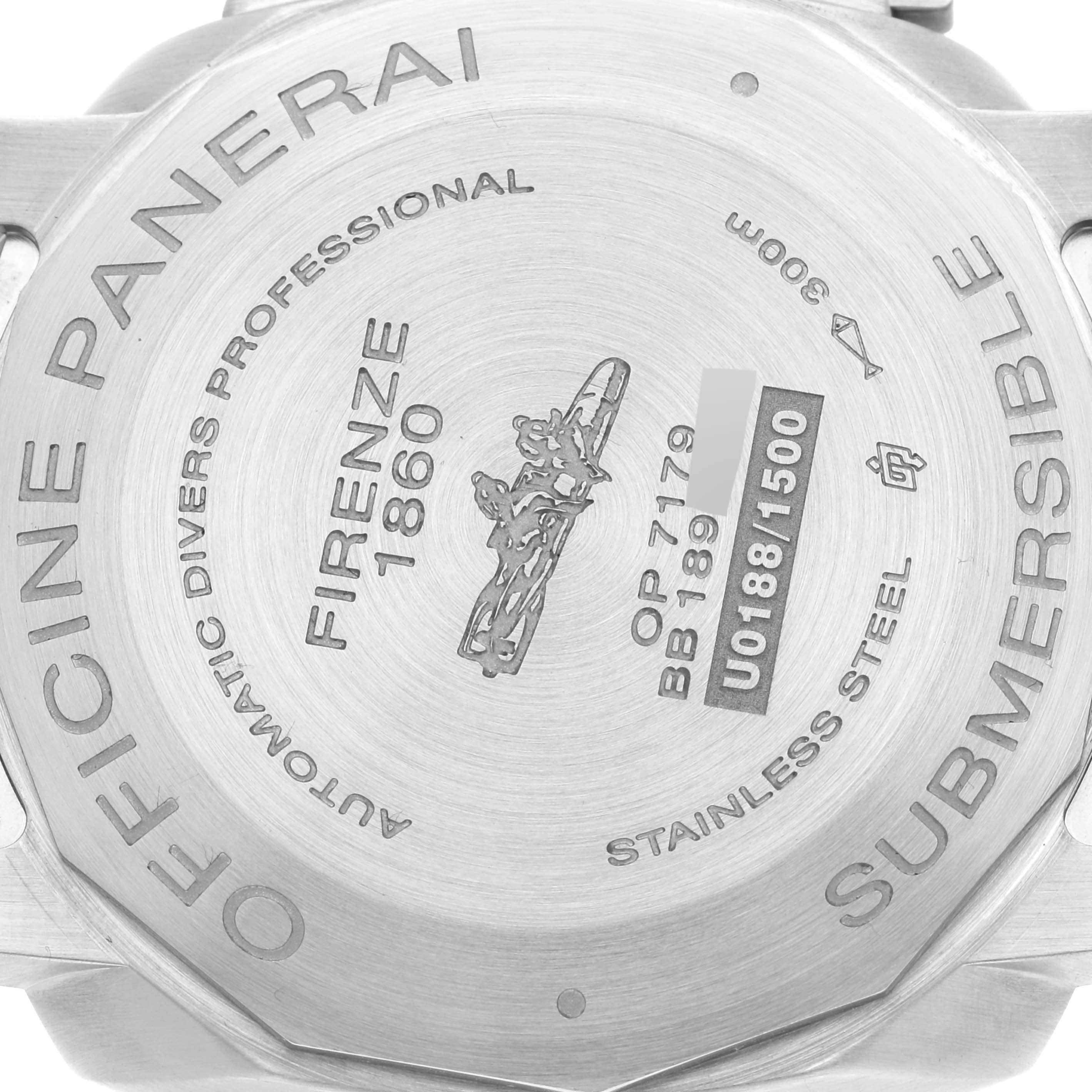 Panerai Luminor Submersible 42mm Steel Mens Watch PAM00682 Box Papers For Sale 4