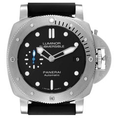 Panerai Luminor Submersible Steel Mens Watch PAM00682 Box Papers