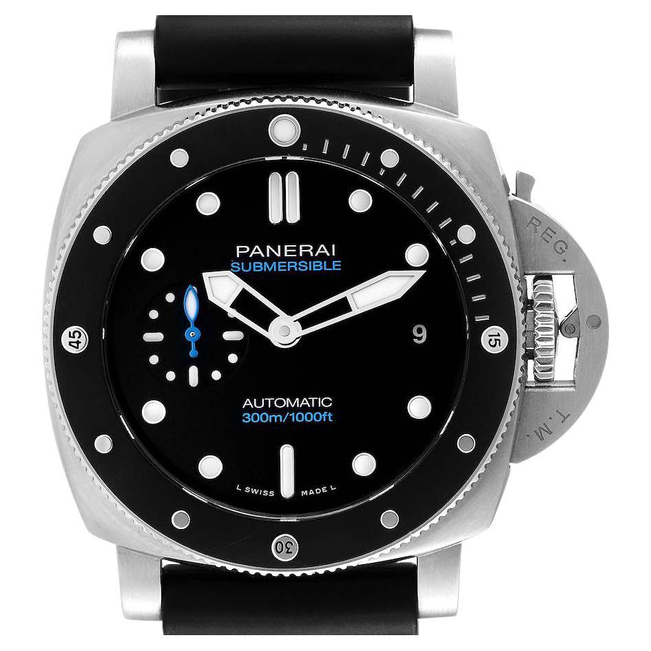 Panerai Luminor Submersible Steel Mens Watch PAM00683 Box Papers For Sale