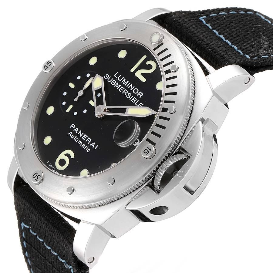 Panerai Luminor Submersible Steel Men's Watch PAM00024 Box Papers 2