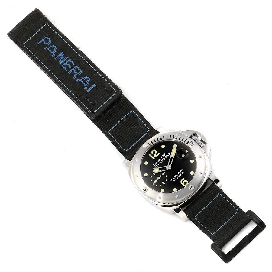Panerai Luminor Submersible Steel Men's Watch PAM00024 Box Papers 5